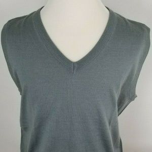 Daniel Ellissa Mens Sweater Vest Size 2X Gray